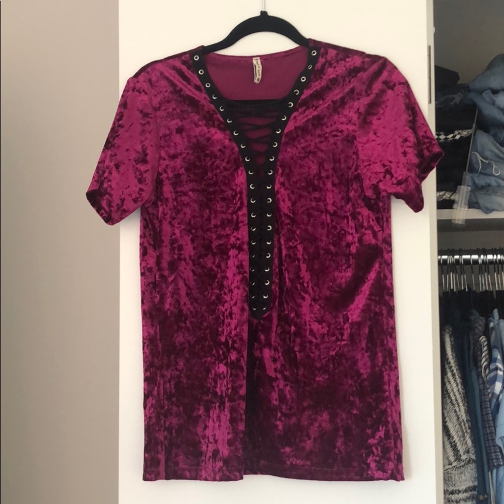 Emma & Sam crushed velvet tShirt